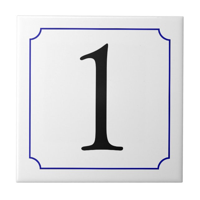 Azulejo De Cerâmica Número Italiano (Frente)