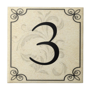 Azulejo De Cerâmica Número/letra personalizados costume cerâmica