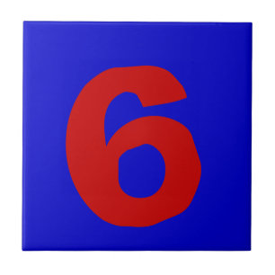 Azulejo De Cerâmica Números da casa Funky