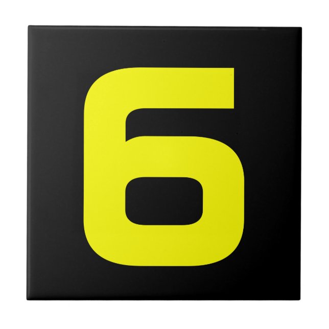 Azulejo De Cerâmica Números Funky House (Frente)