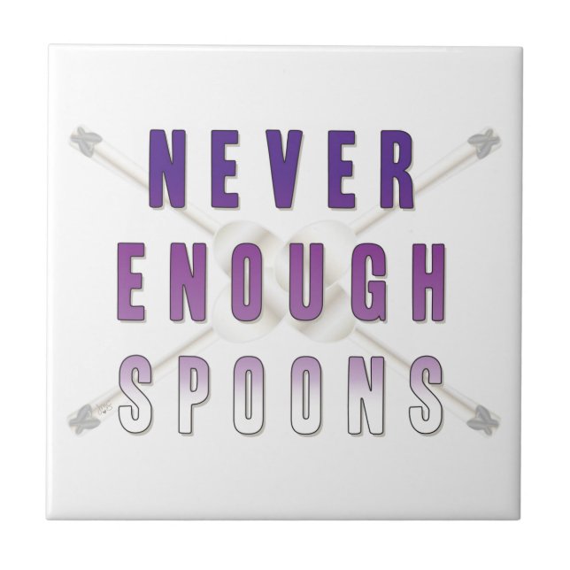 Azulejo De Cerâmica Nunca Chega De Colheres (Frente)