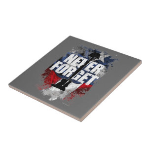 Azulejo De Cerâmica Nunca esqueça (o Memorial Day)