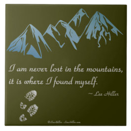 Azulejo De Cerâmica Nunca me perco nas montanhas, é onde...