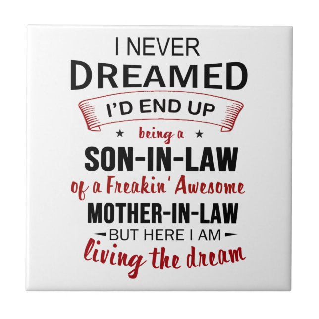 Azulejo De Cerâmica Nunca Sonhei Ser Filho-De-Direito Estranho (Frente)