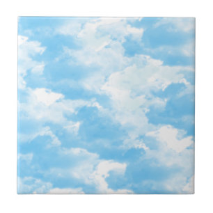 Azulejo De Cerâmica Nuvens de Céu Azul