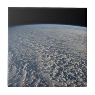 Azulejo De Cerâmica Nuvens De Stratocumulus Acima Do Oceano Pacífico.