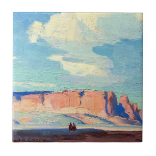 Azulejo De Cerâmica Nuvens do Arizona por Edgar Payne
