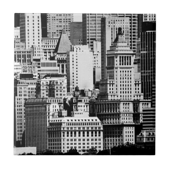 Azulejo De Cerâmica NYC Skyline IX (Frente)