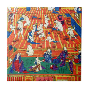 Azulejo De Cerâmica o 猫のおぶうや, primavera quente do 作者