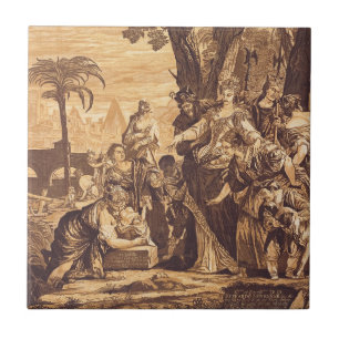 Azulejo De Cerâmica O Achado de Moisés do Livro do Êxodo
