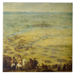 Azulejo De Cerâmica O alivio da fortaleza de Lerida
