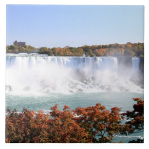 Azulejo De Cerâmica O americano cai em Niagara Falls