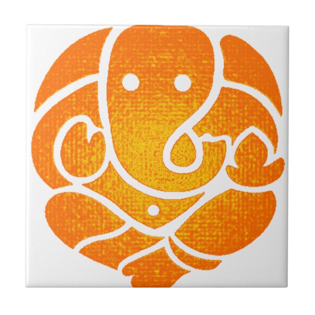 AZULEJO DE CERÂMICA  O AMOR DE GANESH (Frente)