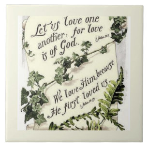 Azulejo De Cerâmica O Amor É de Deus