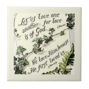 Azulejo De Cerâmica O Amor É de Deus