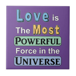 Azulejo De Cerâmica O amor é poderoso