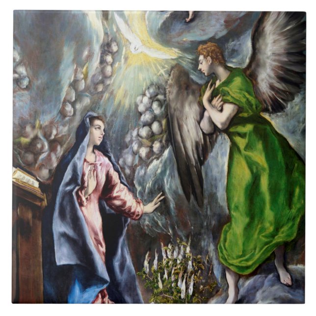 Azulejo De Cerâmica O anúncio, El Greco (Frente)