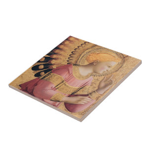 Azulejo De Cerâmica O arcanjo Gabriel do Fra Angelico- Annunciate