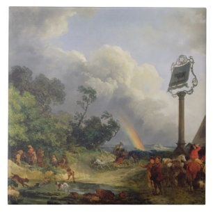 Azulejo De Cerâmica O arco-íris, 1784 (óleo em canvas)