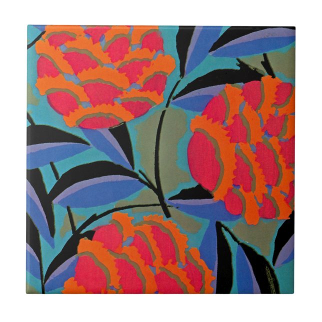 Azulejo De Cerâmica O art deco #2 de Seguy em Emporio Moffa (Frente)