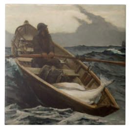 Azulejo De Cerâmica O aviso de voo (por Winslow Homer)