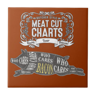 Azulejo De Cerâmica O BACON sabe seus cortes de carne