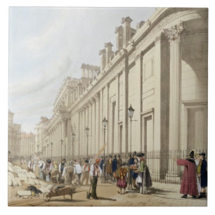 Azulejo De Cerâmica O Banco da Inglaterra que olha para a mansão Ho