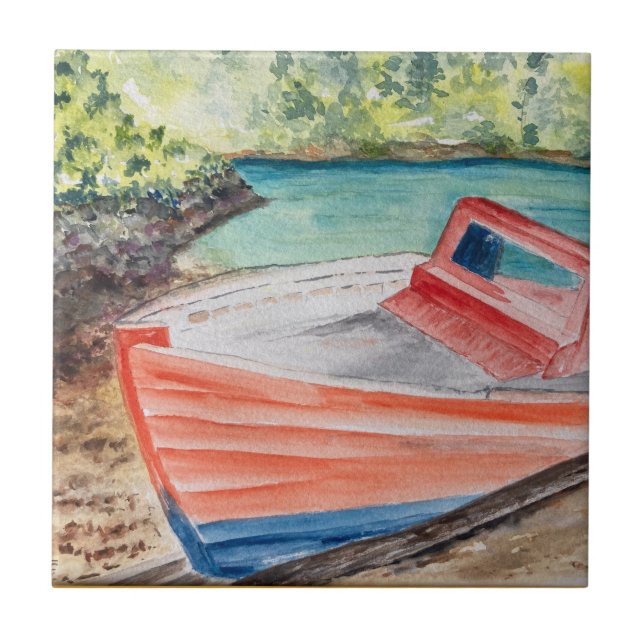 Azulejo De Cerâmica O Barco (Frente)