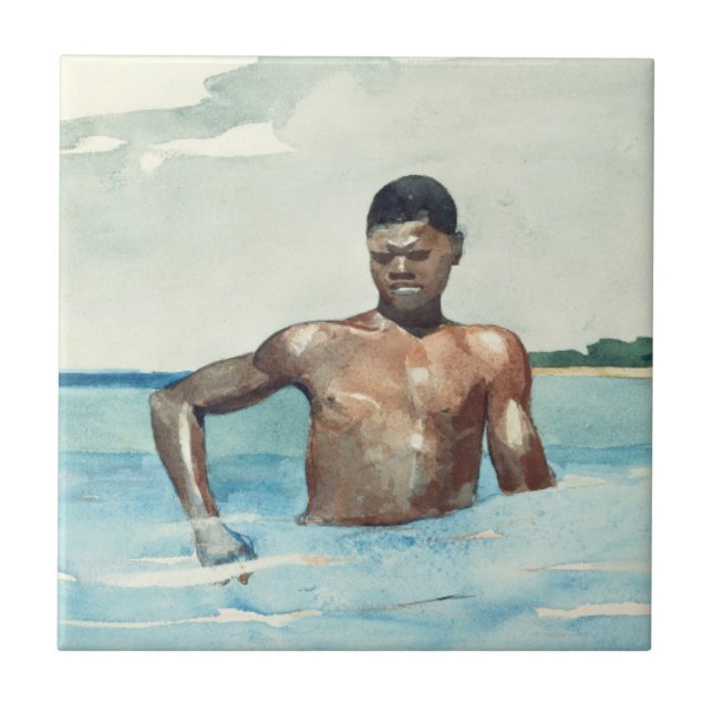 Azulejo De Cerâmica O Bather, 1899 (Frente)