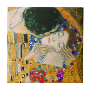 Azulejo De Cerâmica O Beijo de Gustav Klimt