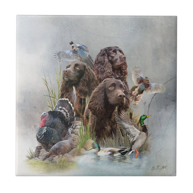 Azulejo De Cerâmica O Boykin Spaniel (Frente)