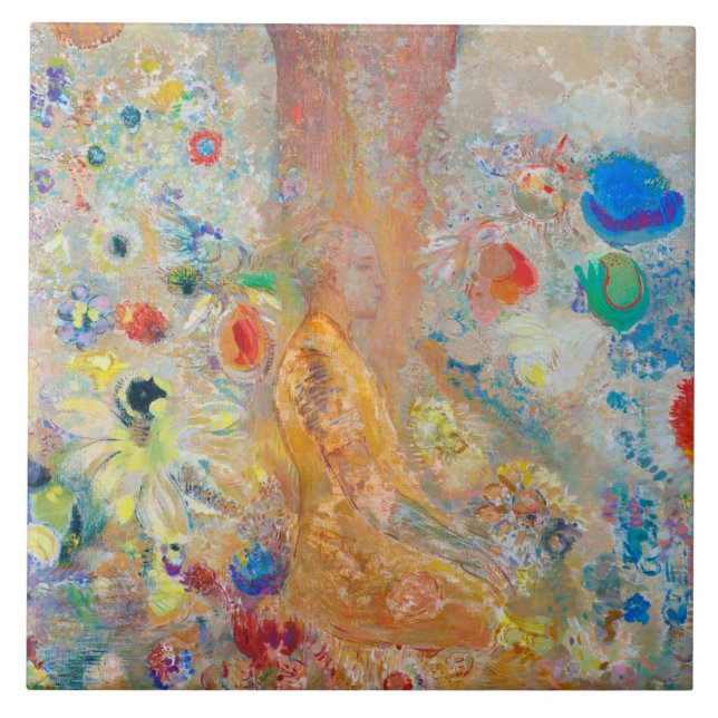 Azulejo De Cerâmica O Buda, Redon (Frente)