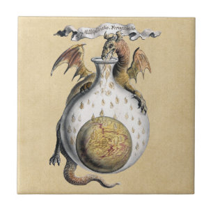 Azulejo De Cerâmica O cadinho do dragão
