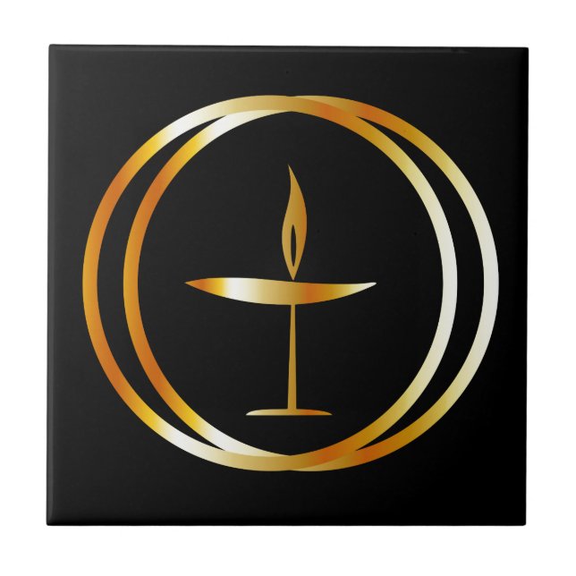 Azulejo De Cerâmica O cálice flamejante (Frente)