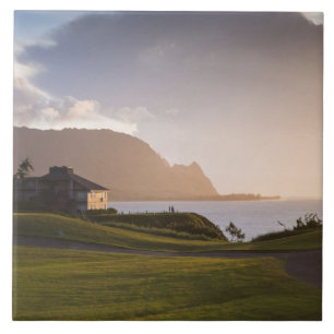 Azulejo De Cerâmica O campo de golfe Makai em Princeville