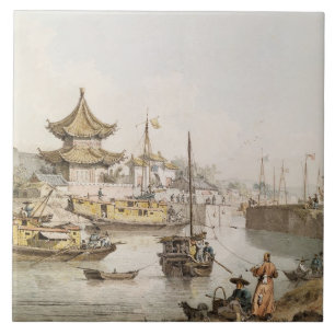 Azulejo De Cerâmica O canal grande, China, (w/c)