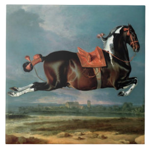 Azulejo De Cerâmica O Cavalo Piebaldo "Ceheroína"