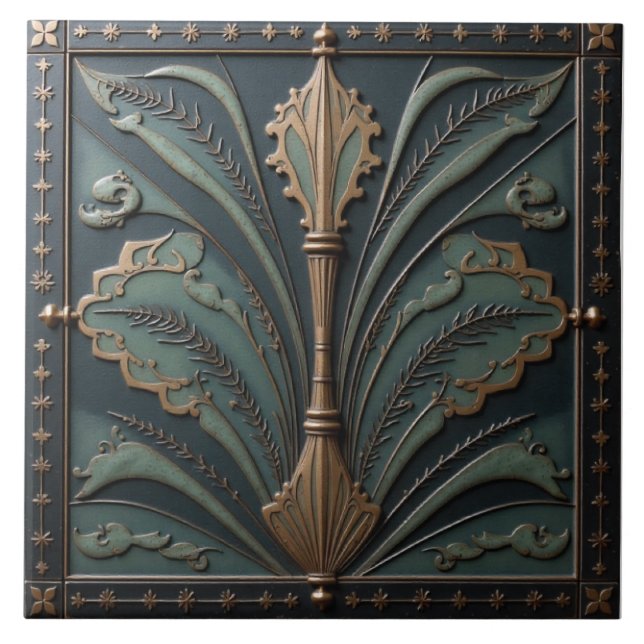 Azulejo De Cerâmica O Cetro Deco (Frente)