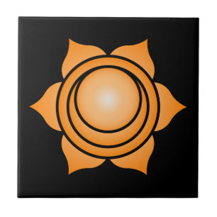 Azulejo De Cerâmica O Chakra sacral
