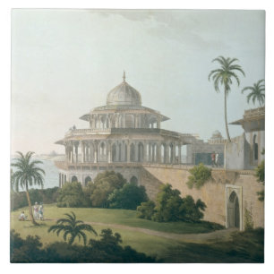 Azulejo De Cerâmica O Chalees Satoon, no forte de Allahabad no th