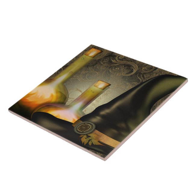 Azulejo De Cerâmica O chapéu das bruxas (Lateral)