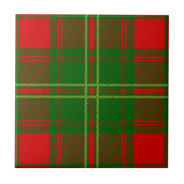 Azulejo De Cerâmica O clã faz feno o Tartan (Frente)
