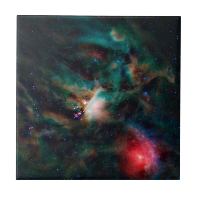 Azulejo De Cerâmica O Complexo de Nuvem Rho Ophiuchi. (Frente)