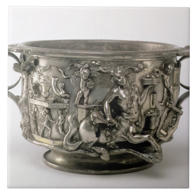 Azulejo De Cerâmica O copo do centauro, Gallo-Romano, do Berthouvill (Frente)