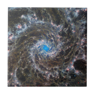 Azulejo De Cerâmica O Coração Do Messier 74