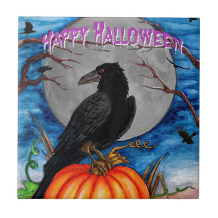 Azulejo De Cerâmica O corvo