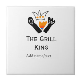 Azulejo De Cerâmica O cozinhar de texto do nome da adição de churrasco