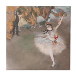 Azulejo De Cerâmica O Dançarino das Estrelas no Balé Edgar Degas