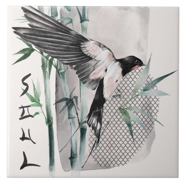 Azulejo De Cerâmica O Design da Série Okinawa 14 (Frente)