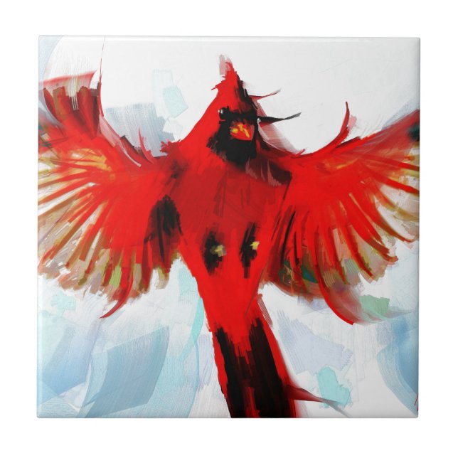 Azulejo De Cerâmica O deus amou os pássaros (Frente)